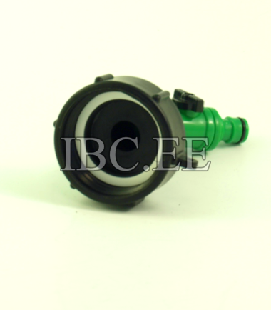 3/4 "BSP isane x S60X6 naissoost tang ja plastikust voolikutorustiku kahesuunaline pistik kahesuunaline kraaniaed