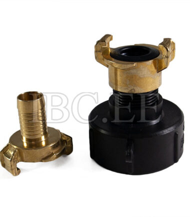 Adapter IBC - Geka coupling S60X6 female 1' 'M nikkel Geka hose brass 20 mm