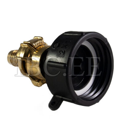 Adapter IBC - Geka coupling S60X6 female 1' 'M nikkel Geka hose brass 20 mm