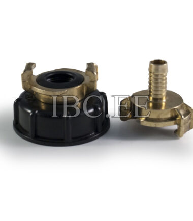 Adapter IBC - Geka koppling S60X6 hona 3/4'' nikkel Geka slang mässing 13mm