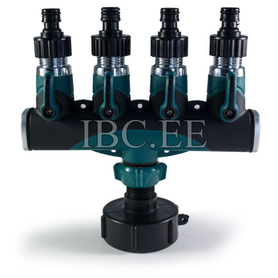 IBC adapter S60X6 3/4" torukraan plastist (4 kraani)