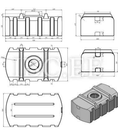 Tanque UHP Kubaton SK-850 (850L)