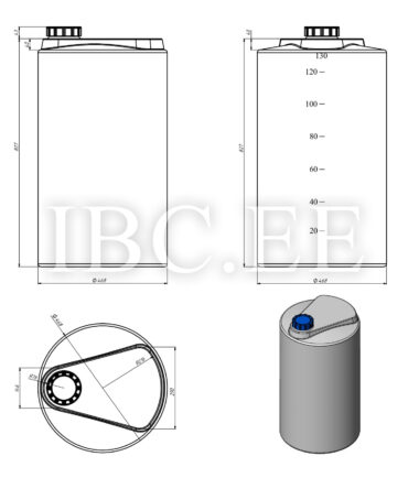 UHP mahuti Verticon Chemo Transport V-130 (130L)