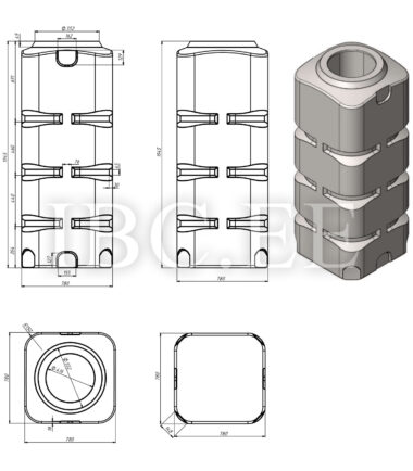 UHP tvertne Kubaton High BK-1000 (1000L)