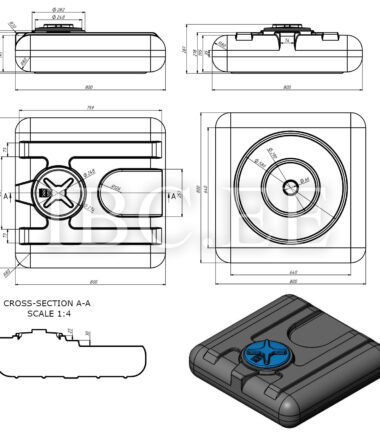 UHP tvertne Showeron Shower-100 (100L) UHP tvertne Showeron Shower-100 (100L)
