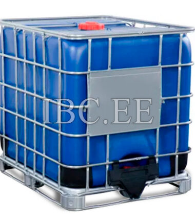 NewCube UN+FDA IBC 1000 Blue – 1000L UN & FDA Certified Blue IBC for Hazardous and Food-Grade Liquids